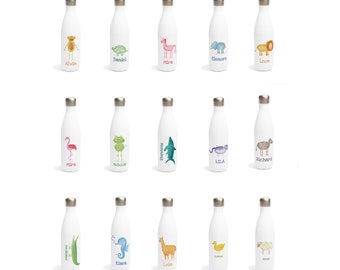 ABC Flasche 100 Tiere mit Namen Kinderflasche