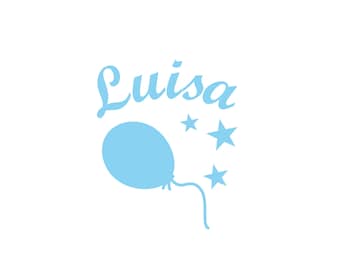 Balloon with name approx. 10 x 10 cm