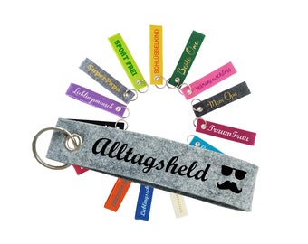 Lanyard keychain felt personalized name