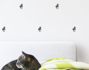 Wall sticker set cat 25 pcs. approx. 5 cm