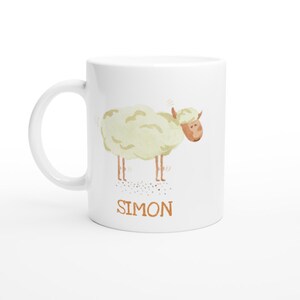 Einhorn Tasse mit Namen Keramik Kindertasse Unicorn und andere Tiere Bild 7