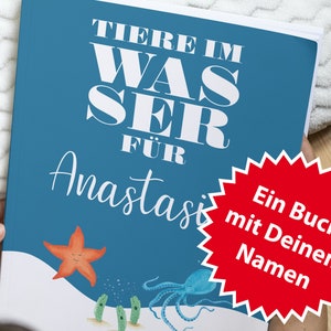 Personalisiert Tiere im Wasser mit Name Bild 1