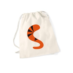 Gym bag kindergarten bag tiger with name image 3
