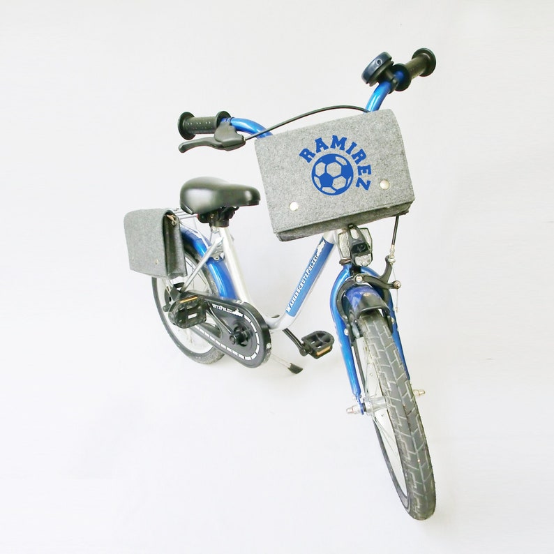 Fahrradtasche / Lenkertasche / Fahrradkorb mit individuellem Motiv und Namen Bild 1