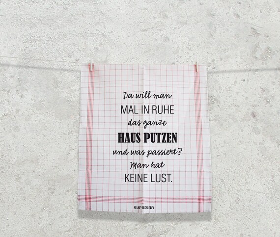 Handtuch mit Spruch Etsy