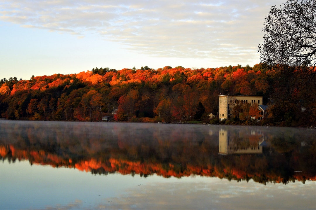 Minnehonk Mirror Minnehonk Lake Mount Vernon Maine Photo Etsy