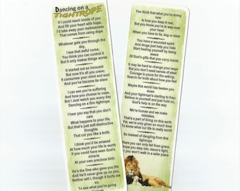 Marcador con poema para la recuperación de adicciones, regalo de oración de serenidad, placa de identificación de acero inoxidable