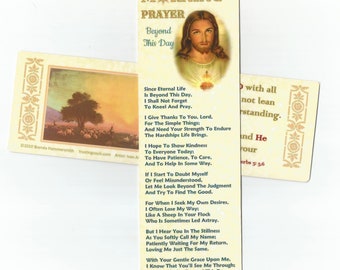 Marcador de oración de la mañana / Oración cristiana / Regalo para enfermera, cuidador, maestro