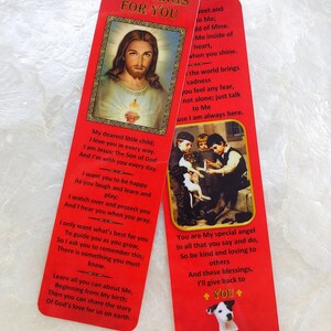 Christian Child Bookmark & Cross BraceletBlessings For You PrayerTeaching About JesusSunday School GiftYouth Group GiftTrusting Souls image 9