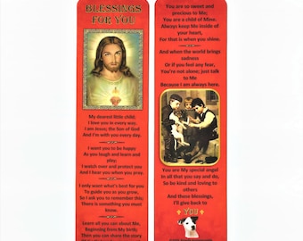 Oración del marcador para niños cristianos