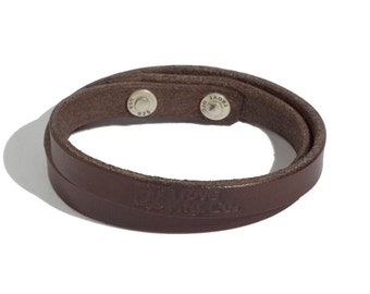 Leather Double-Wrap Bracelet