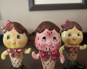 Enesco Anthropomorphic Ice Cream Shakers