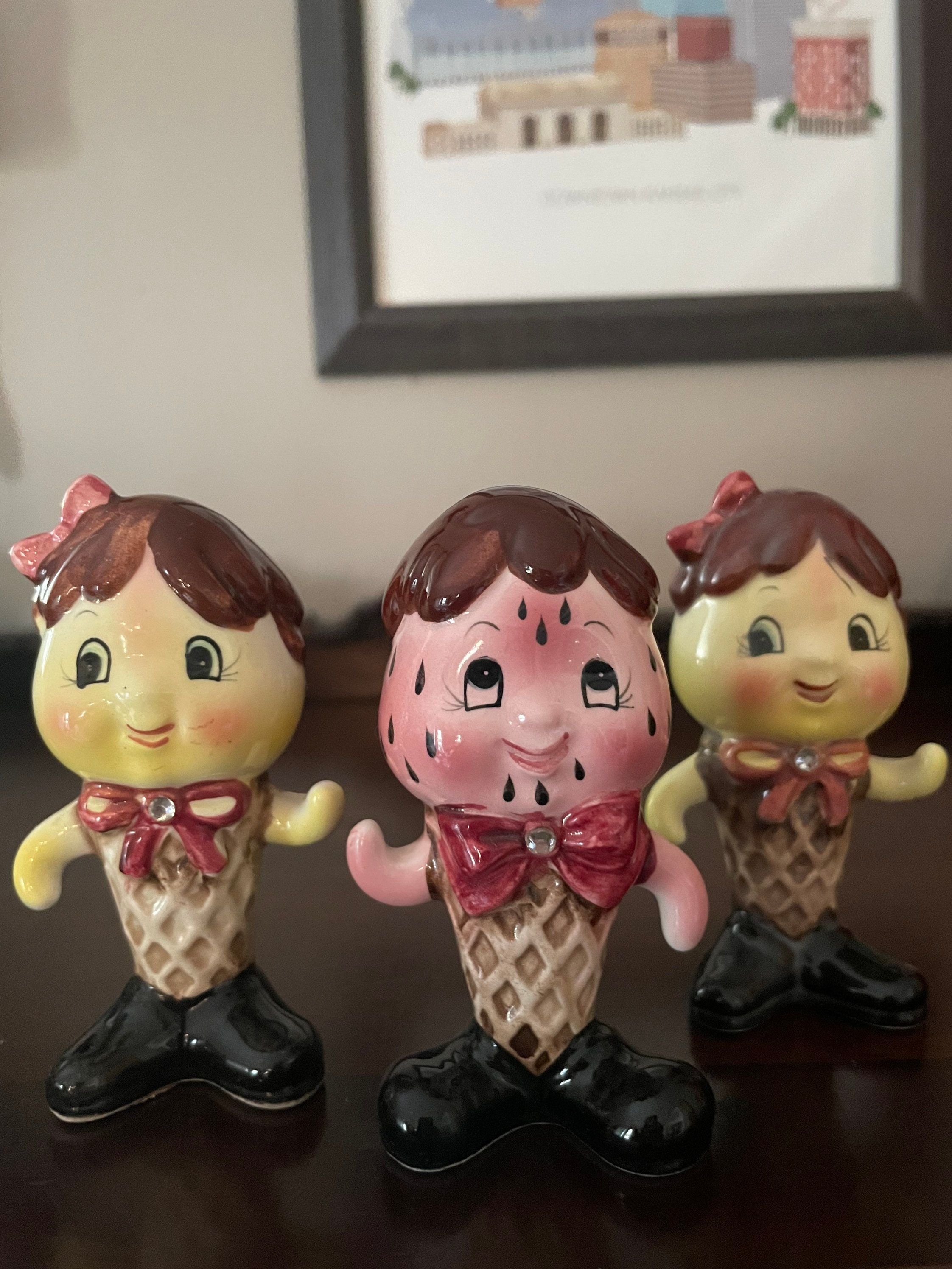 Enesco Anthropomorphic Ice Cream Shakers