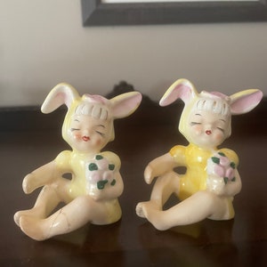 Vintage Bunny Candle Huggers
