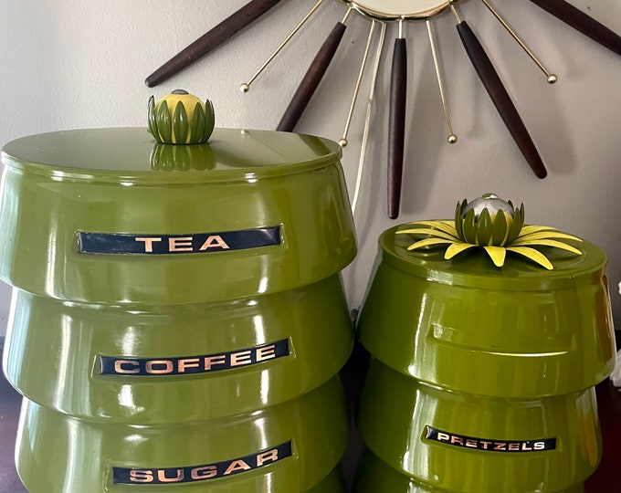 Étui De Voyage Vintage Avocado – Couleur Vert – Années 1960 – Occasion