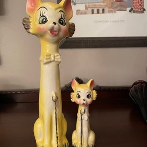 Rare Vintage Chained Cats