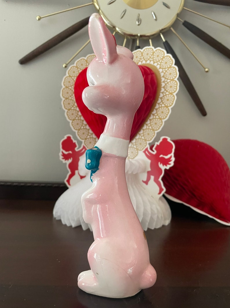 Vintage Anthropomorphic Pink Bunny Shaker - Etsy