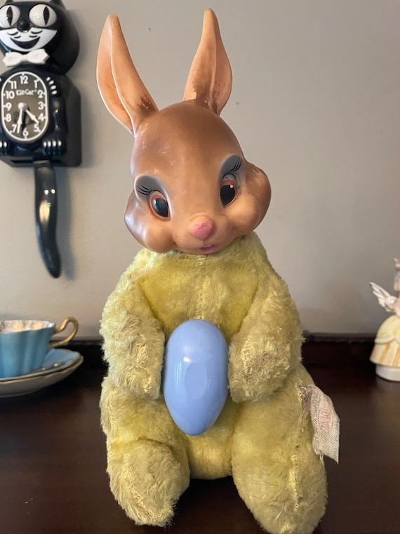 HTF Vintage Ideal Toy Rubber Face Rabbit Plush - Etsy
