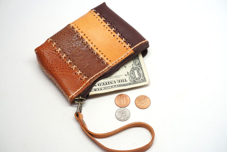minimal wallet,small purse,leather pouch gift for her leather coin purse leather key bag coin ...