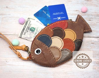 タッセル付きハンドステッチスエードシャークポーチ - Etsy 日本