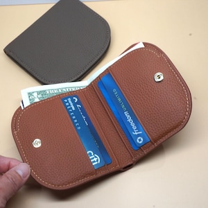 Echt leren kaarthouder - dunne portemonnee - leren portemonnee - creditcardportemonnee - minimalistische portemonnee