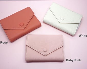Leather Trifold Wallet: Cowhide Coin Pocket & Card Holder