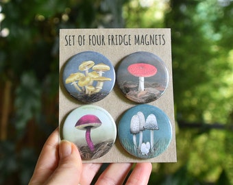 Australian fungi magnet 4-pack. Great gift idea! Set no 3.