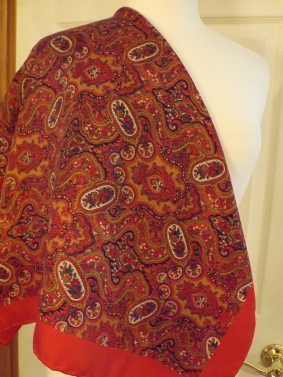 Liberty of London Silk Designer Scarf, Retro Fashi
