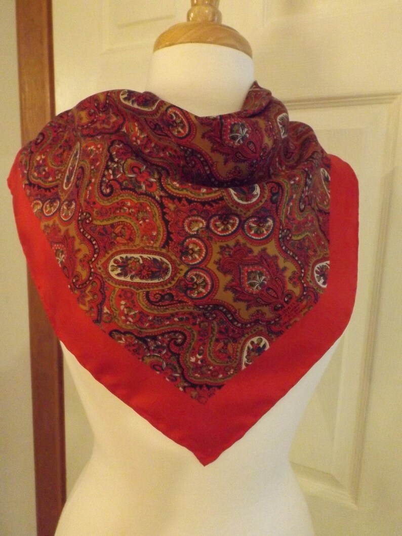 Liberty of London Silk Designer Scarf Retro Fashion Etsy