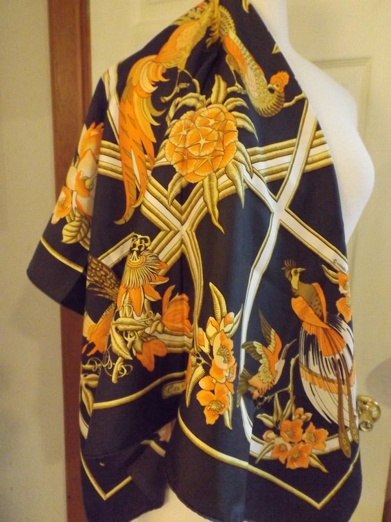 Authentic Hermès Caraibis Scarf, Luxury Scarf, Gi