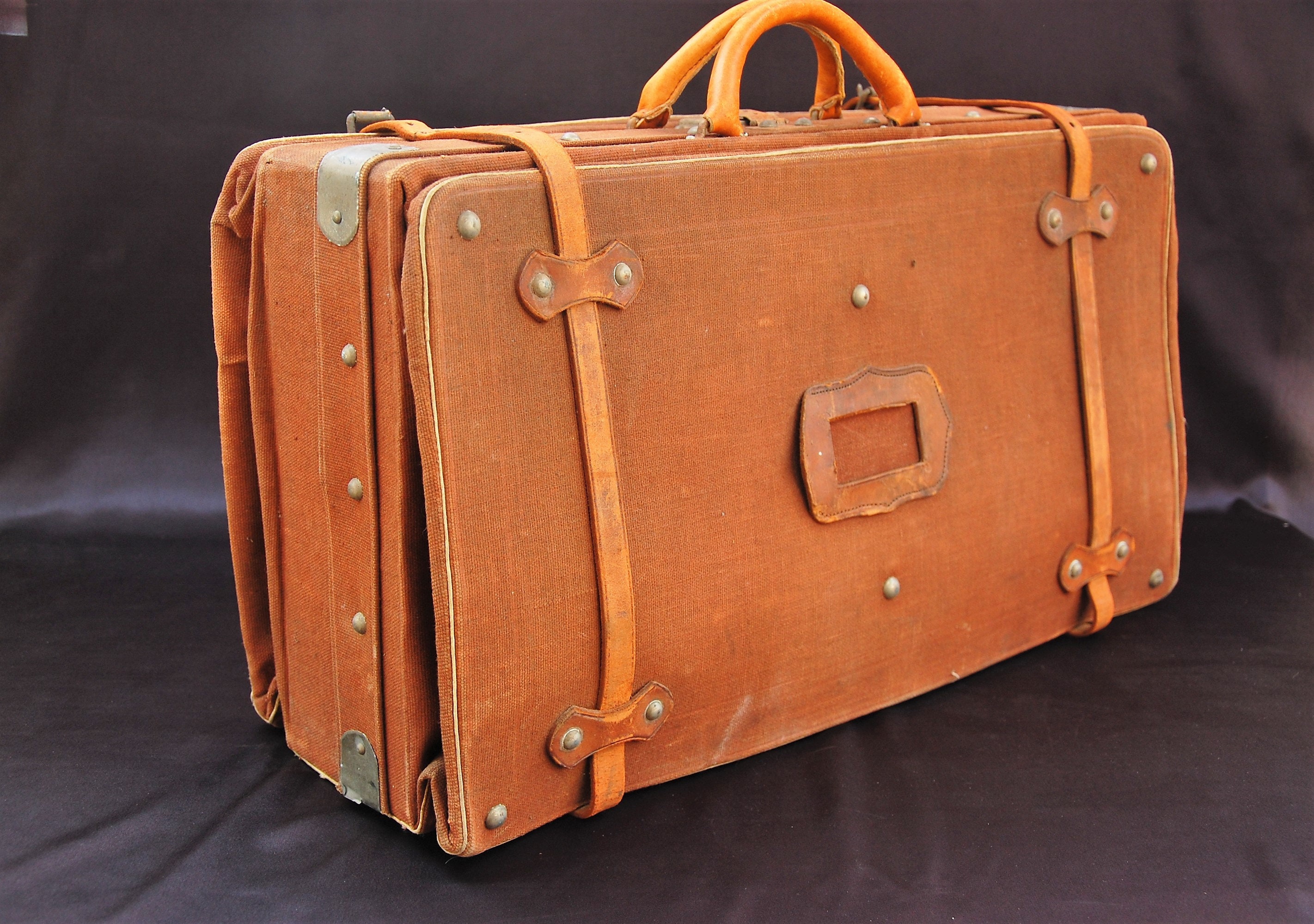 Large French Antique Travel Case/ Bag Etsy