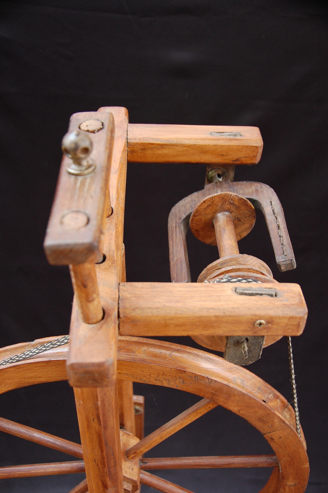 French Antique Spinning Wheel Etsy