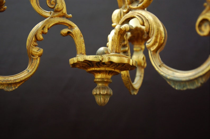 French Antique Chandelier and Sconces