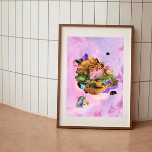 Dreamy art print, Giclee art print, A3 wall art, Abstract art print