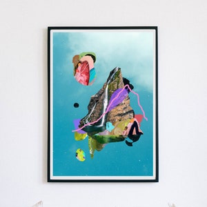 Contemporary art print, abstract Giclee print, A3 abstract art, abstract landscape print