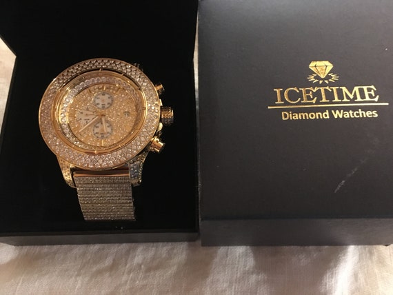 ice time men's diamond watch