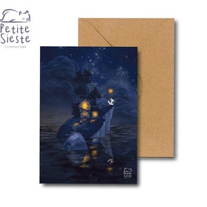 Cartolina “Notte sulla scogliera”