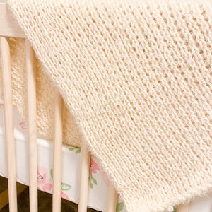 River Tunisian Crochet Baby Blanket Pattern - INSTANT DOWNLOAD