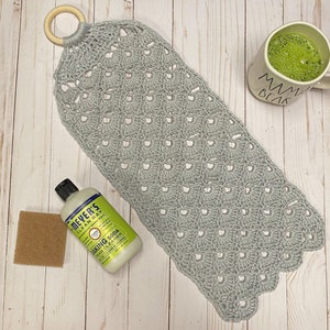 Art Deco Kitchen Towel Crochet Pattern - INSTANT DOWNLOAD