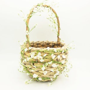 flower girl confetti basket
