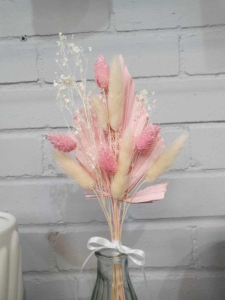 Pink Dried Flower Letterbox Bouquet