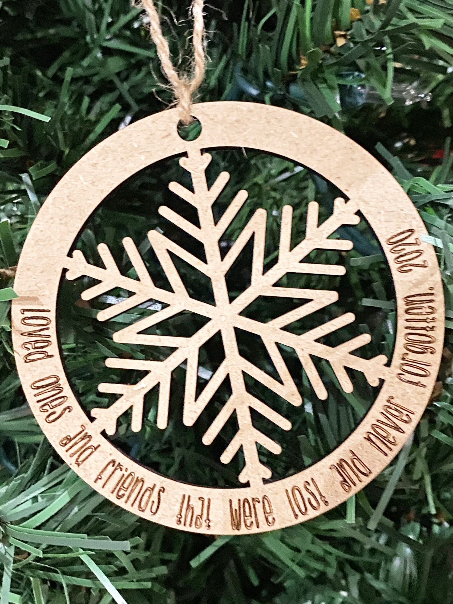 Christmas Ornament Laser Cut File Memorable 2020 File Etsy