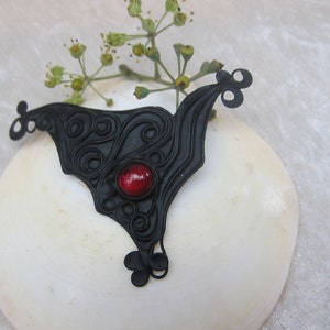 Hair clip &quot;black&quot; triangle