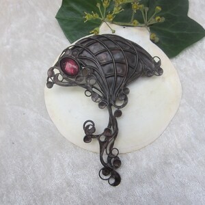 Hair clip &quot;copper/purple&quot;