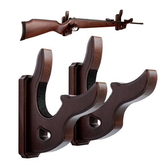 TESLYAR Gun Rack Wall Mount Hold up Displays Horizontal Gun Etsy