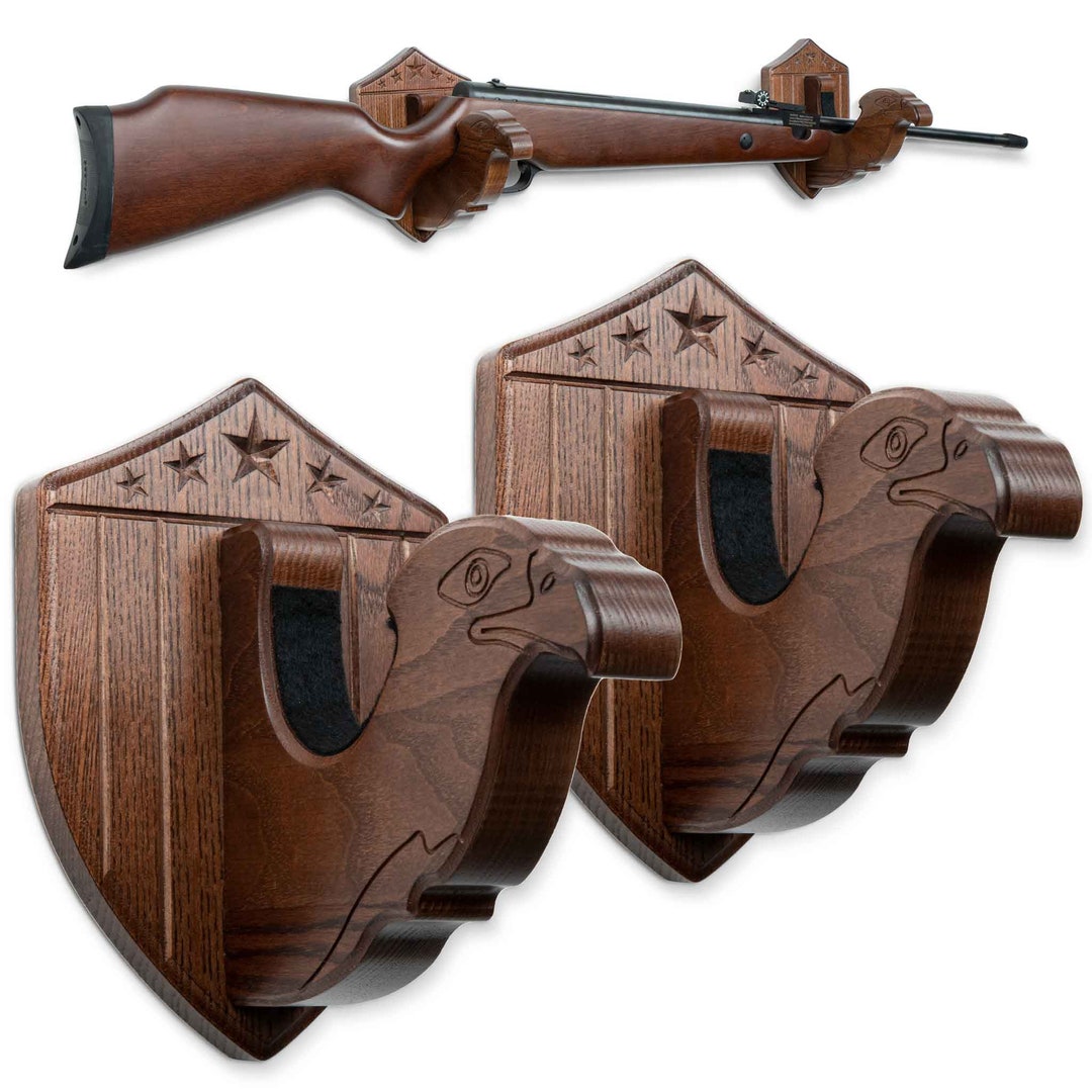 TESLYAR Gun Rack Wall Mount Hold up Displays Horizontal Gun Etsy