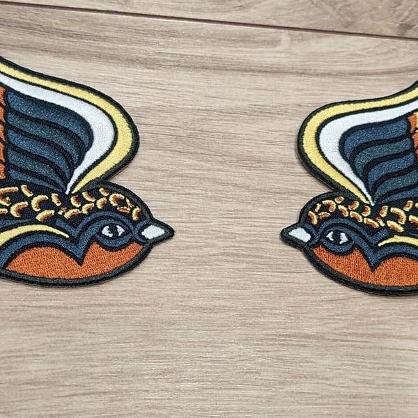 Sparrow Bird Iron On Patch