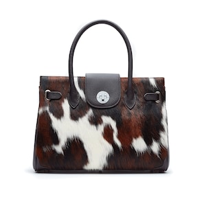 Bolso de piel de vaca / El bolso Sudeley / Hecho a mano en Inglaterra