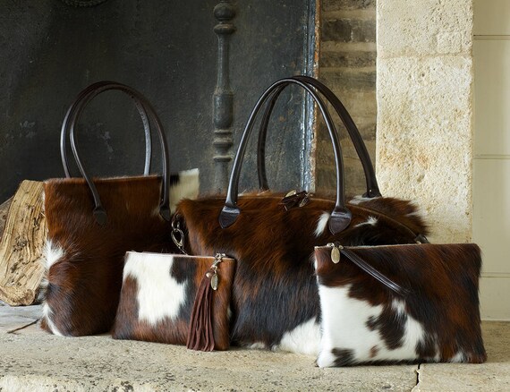 cow hair purses