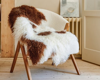 チベタン新品シープスキン　羊毛ラグ② UGG】Sheepskin Area Throw Rug, 4' x 6' ☆シープスキン ラグ (UGG